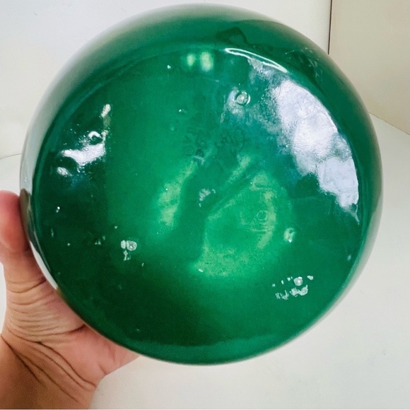 Vintage Royal Haeger Canton Green Jar with Gold Lining - Picture 8 of 11